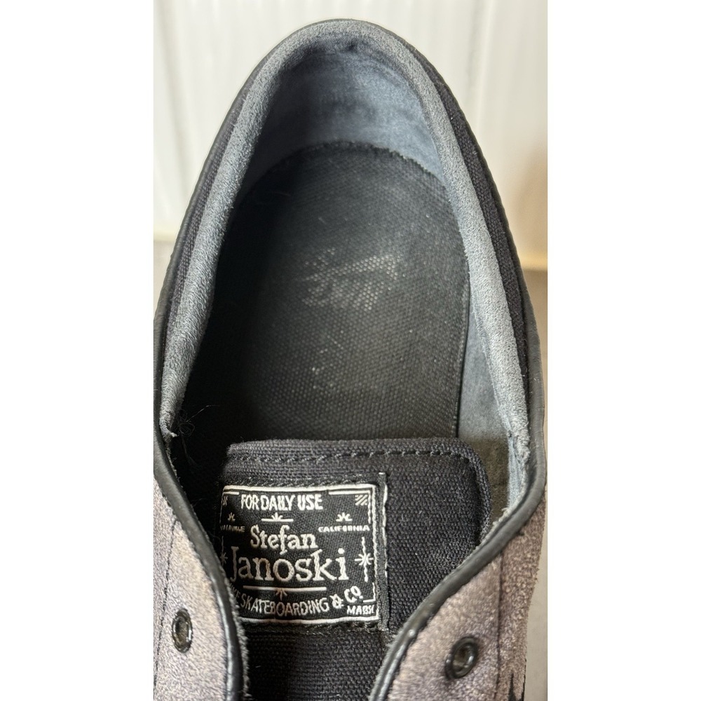 Nike Stefan Janoski Gray Skateboarding Shoes Men's Size 11.5 Vintage Preowned - Picture 6 of 10